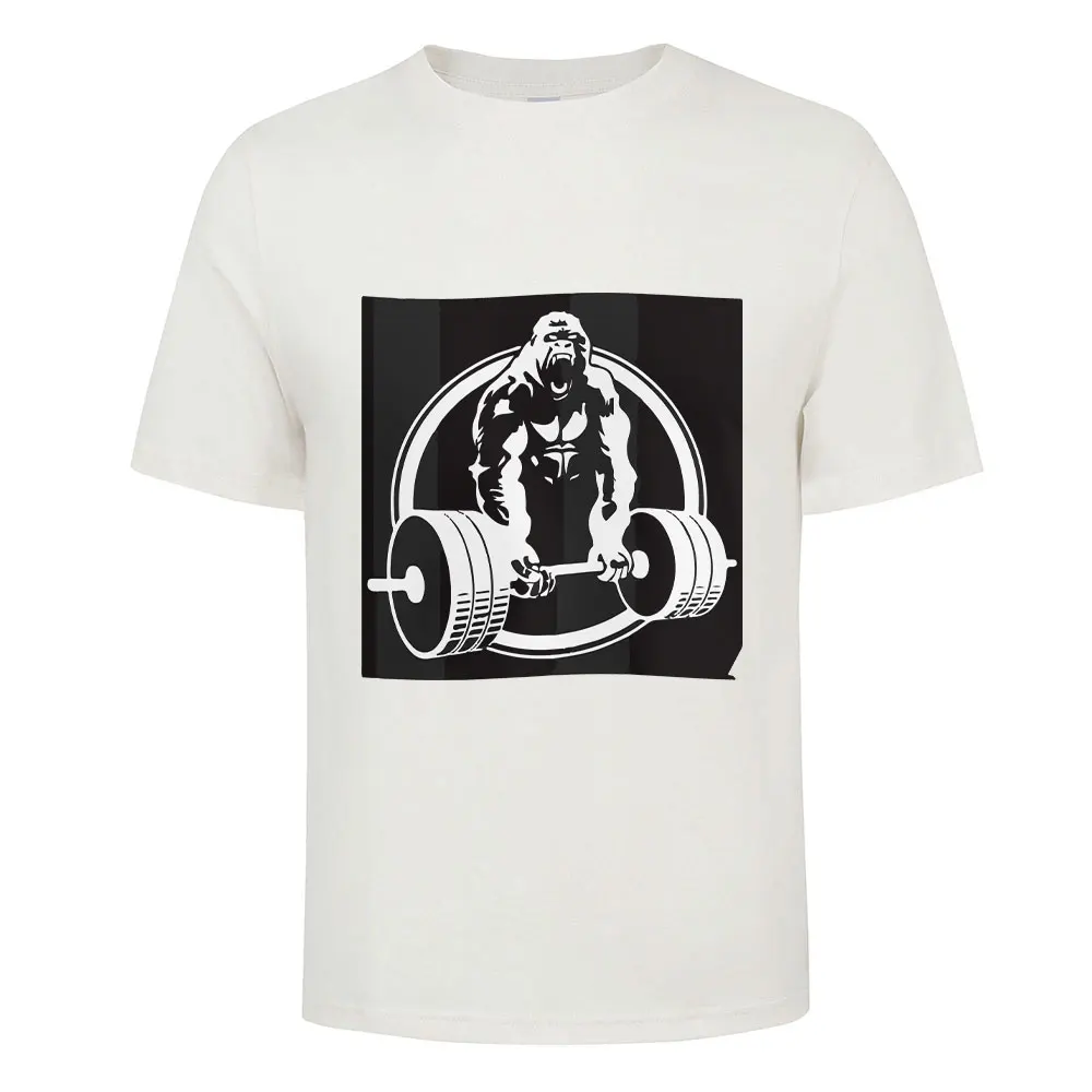 Men's Casual T-shirt Orangutan GYM Print Loose Crew Neck Street Casual Men's Top
Men's Casual T-shirt Orangutan GYM Print Loose Crew Neck Street Casual Men's Top