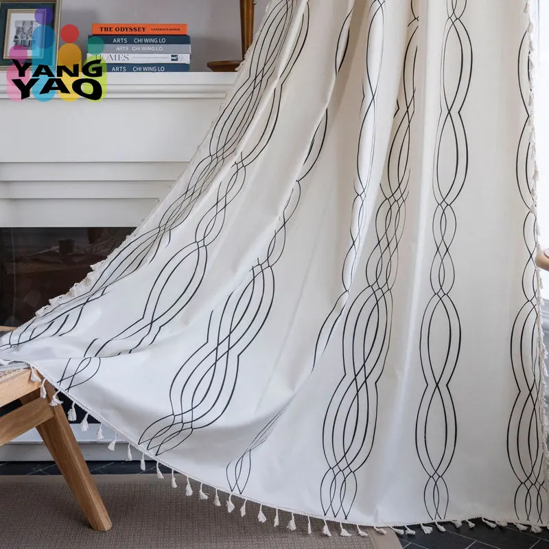 Boho Curtains for Bedroom 1 Panel Blackout Tassels Fringe Modern Farmhouse Window Curtain Drapes Rod Pockets Bohemian Room Décor
Boho Curtains for Bedroom 1 Panel Blackout Tassels Fringe Modern Farmhouse Window Curtain Drapes Rod Pockets Bohemian Room Décor