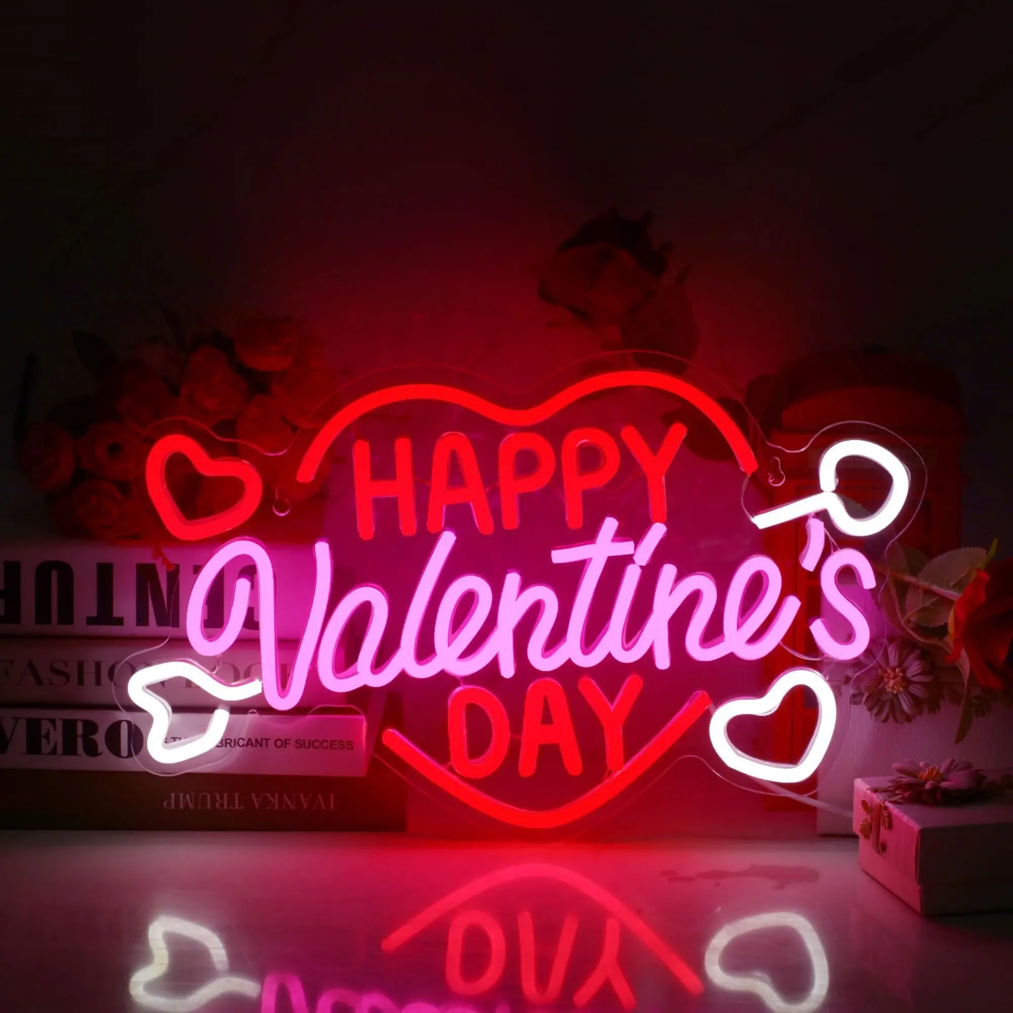 Happy Valentine's Day Neon Sign USB LED Neon Light Sign for Wall Decor Party Bedroom Bar Decor Valentine's Day Gift Night Light
Happy Valentine's Day Neon Sign USB LED Neon Light Sign for Wall Decor Party Bedroom Bar Decor Valentine's Day Gift Night Light