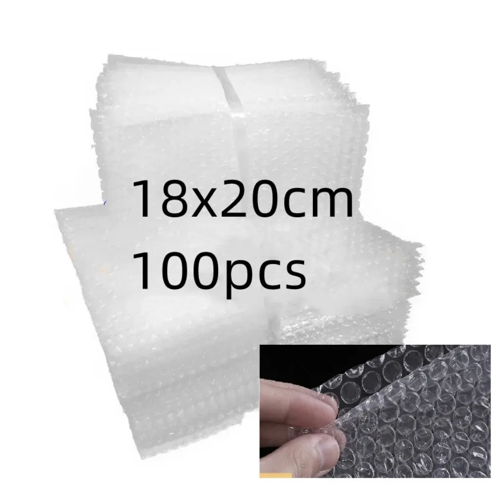 

100 шт. 18x20 см конверты с пузырьками для упаковки белых упаковочных пакетов прозрачная Противоударная упаковка почтовые пакеты оптом