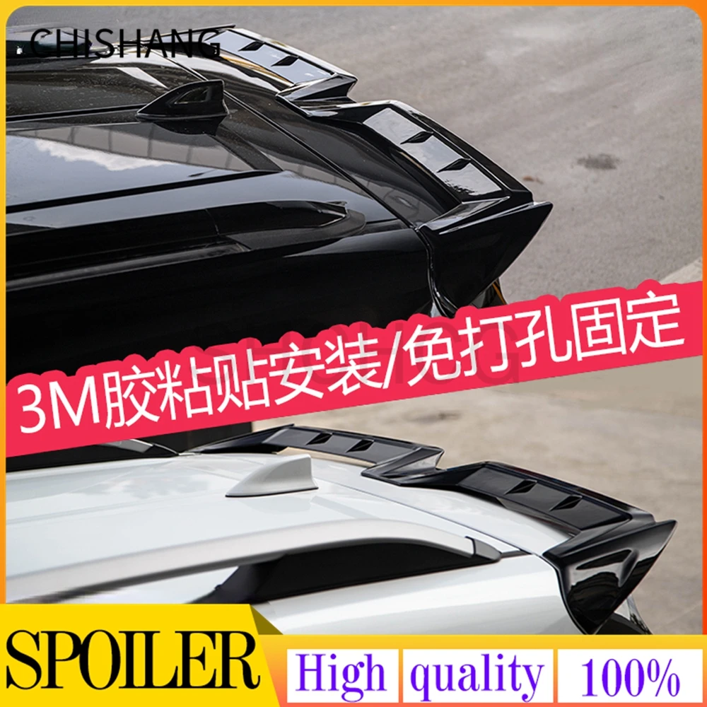 

For 2021 2022 Toyota Sienna Spoiler Sport Rear Car Accessories Car Free Perforated Top Center Wing Trunk Spoiler Top Wings