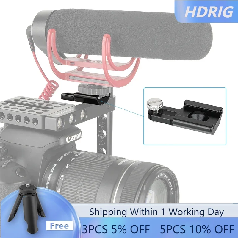 HDRIG Universal Cold Shoe Mount With 1/4"-20 Mounting Groove & Stud Screw For DSLR Camera Cage Kit Shoe Accessories
HDRIG Universal Cold Shoe Mount With 1/4"-20 Mounting Groove & Stud Screw For DSLR Camera Cage Kit Shoe Accessories