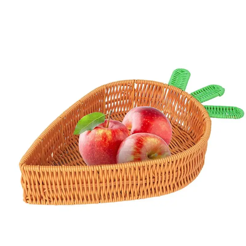 Artifitial Rattan Woven Carrot Shaped Egg Basket Easter Rattan Storage Baskets Handwoven Wicker Storage Basket Serving Tray
Artifitial Rattan Woven Carrot Shaped Egg Basket Easter Rattan Storage Baskets Handwoven Wicker Storage Basket Serving Tray