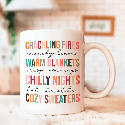 

Любимые осенние вещи, кофейная кружка, керамические чашки с текстом, креативная чашка, милые кружки, персонализированные подарки для нее, для мужчин и женщин, чайная чашка