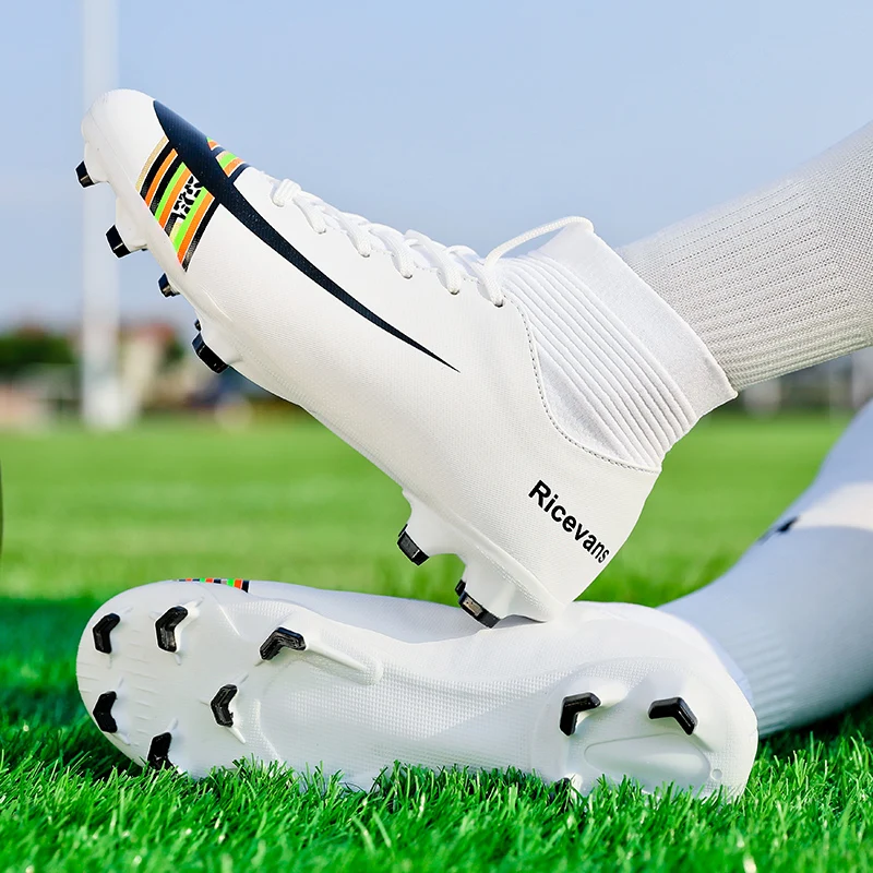Man FG Football Shoes High Upper Firm Ground Soccer Shoes High Quality FG Football Shoes Football Field Footwears
Man FG Football Shoes High Upper Firm Ground Soccer Shoes High Quality FG Football Shoes Football Field Footwears