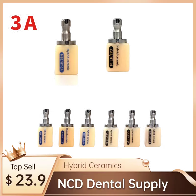 

1pc Dental Lithium Disilicate Mono and Multi PMMA Block C12/C14 LT/HT CAD/CAM In Common Use Wieland/Amann/Zirkon/Sirona system