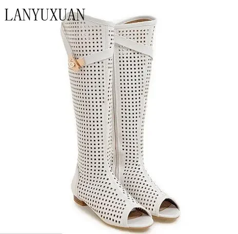 HOT SALE Women Cool boots high quallity hight cut peep toes lady casual shoes women's sexy Low-heeled sandals Big size 34-47 362 
HOT SALE Women Cool boots high quallity hight cut peep toes lady casual shoes women's sexy Low-heeled sandals Big size 34-47 362