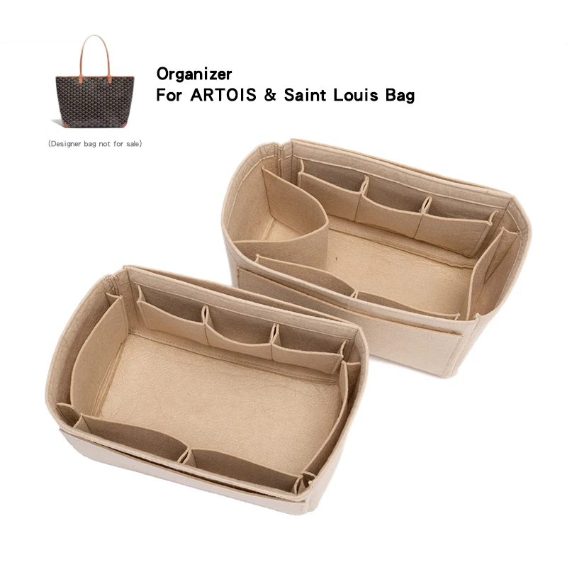 

Insert Organizer For Saint Louis ARTOIS PM MM Bag,Womens Luxury Handbag Tote Travel Inner Purse,Cosmetic Liner Bags Shaper