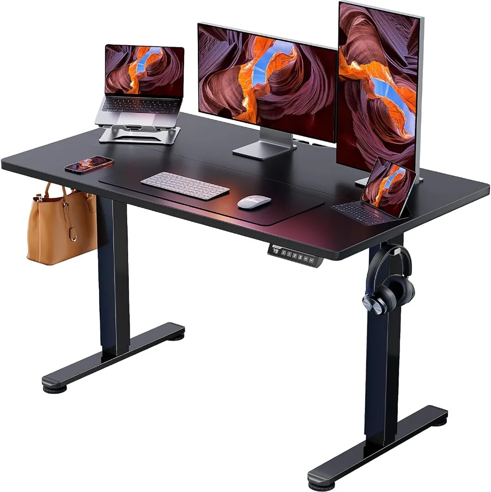

ErGear Height Adjustable Electric Standing Desk, 48 x 24 Inches Sit Stand up Desk, Memory Computer Home Office Desk