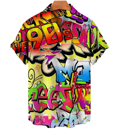 2023 Summer Men's Fun Graffiti Series 3D Digital Print Polo Collar Short Sleeve Casual Shirt Trend Fashion
2023 Summer Men's Fun Graffiti Series 3D Digital Print Polo Collar Short Sleeve Casual Shirt Trend Fashion