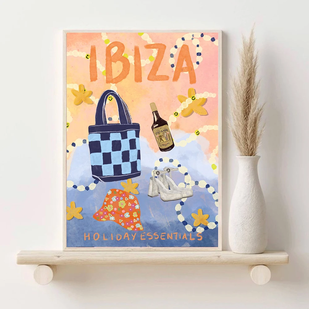 Holiday Travel Gallery Wall Art Prints Ibiza Amalfi Colourful Summer Travel Poster Canvas Painting Nordic Home Decor Pictures
Holiday Travel Gallery Wall Art Prints Ibiza Amalfi Colourful Summer Travel Poster Canvas Painting Nordic Home Decor Pictures