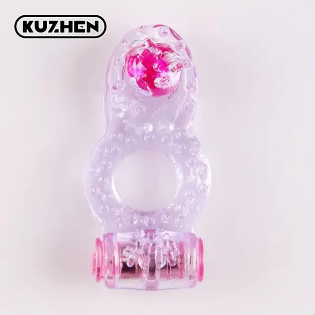 Anneau de vibration de coq, vibromasseur masculin, anneaux de pénis, jouets sexuels vibrants 1