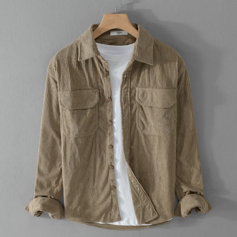 Mens Corduroy Shirts Casual Solid Overshirt Long Sleeve Button Down Shirt Jacket Chest Flap Pocket
Mens Corduroy Shirts Casual Solid Overshirt Long Sleeve Button Down Shirt Jacket Chest Flap Pocket
