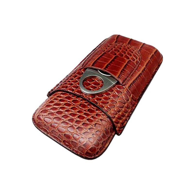 Portable Leather Print Cigar Box, Cigar Case, 3 Tubes, Holder, Sharp Cutter, Carrying Humidor
Portable Leather Print Cigar Box, Cigar Case, 3 Tubes, Holder, Sharp Cutter, Carrying Humidor