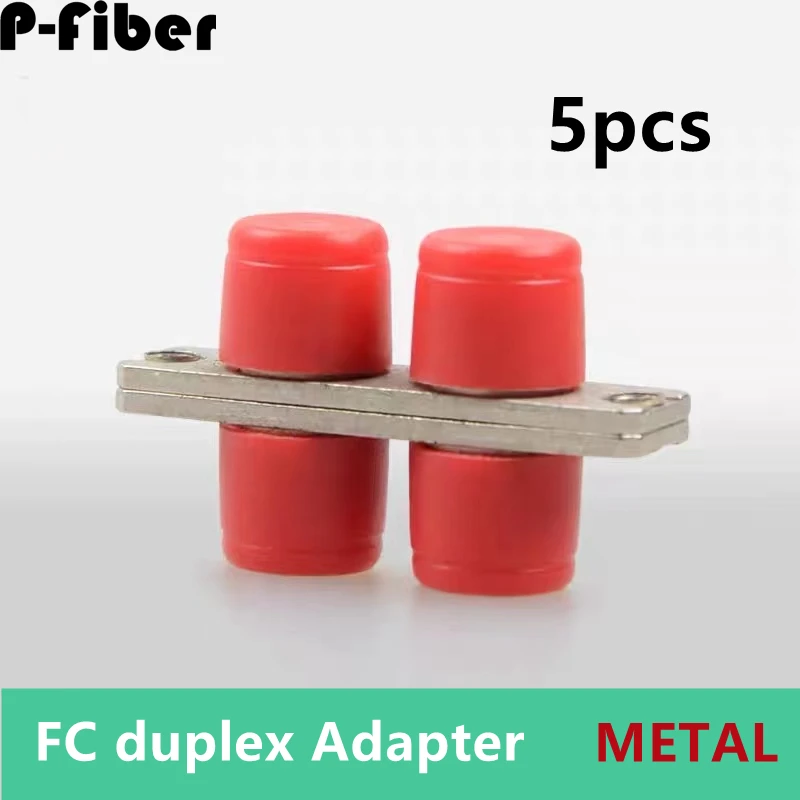 

5ps FC-FC duplex flange adapter SM MM optical fiber coupler dual core round head P-fiber connector DX