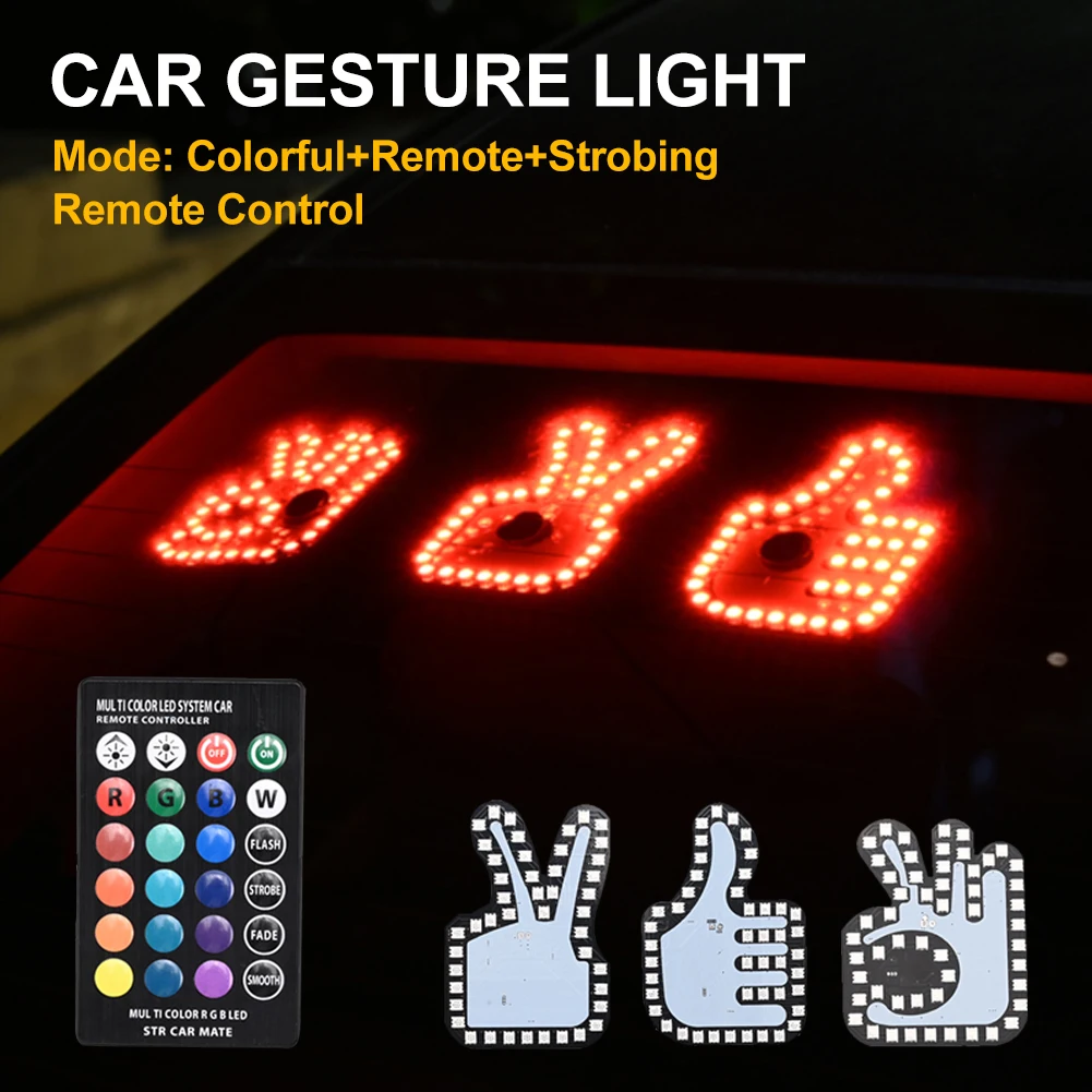 USB Powered Car Gesture Light Funny Finger Light with Remote Warning Light Rear Windshield LED Sign Light Decorative Lamps
USB Powered Car Gesture Light Funny Finger Light with Remote Warning Light Rear Windshield LED Sign Light Decorative Lamps