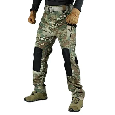 

Брюки-карго мужские в стиле милитари, тактические прямые штаны, армейские тренировочные, водонепроницаемые, с несколькими карманами, для походов, повседневные