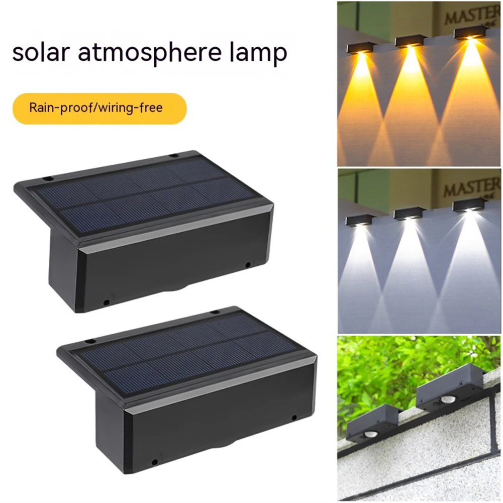 

LED Outdoor Solar Garden Light Solar Powered Super Bright Waterproof Stairs Street Lighting Lamp For Step Fence Yard Patio Decor