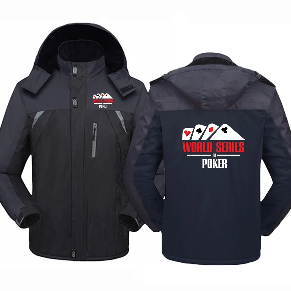 2023 New Men's Printing Fashion World Series Of Poker Winter Thicken Warm Solid Hoodies Windbreaker Mountaineering Jacket Coat
2023 New Men's Printing Fashion World Series Of Poker Winter Thicken Warm Solid Hoodies Windbreaker Mountaineering Jacket Coat