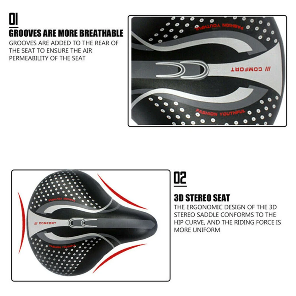 Soft Saddles 30*27cm Pad Suspension coil spring Big Bum Bike Comfortable Cushion Electric Scooter High quality
Soft Saddles 30*27cm Pad Suspension coil spring Big Bum Bike Comfortable Cushion Electric Scooter High quality