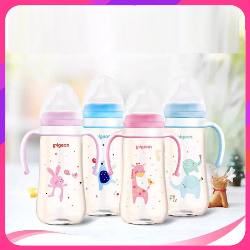 Pigeon bottle with handle natural solid feeling wide caliber PPSU painted free Shipping bottle 330ml with L /LL nipple
Pigeon bottle with handle natural solid feeling wide caliber PPSU painted free Shipping bottle 330ml with L /LL nipple