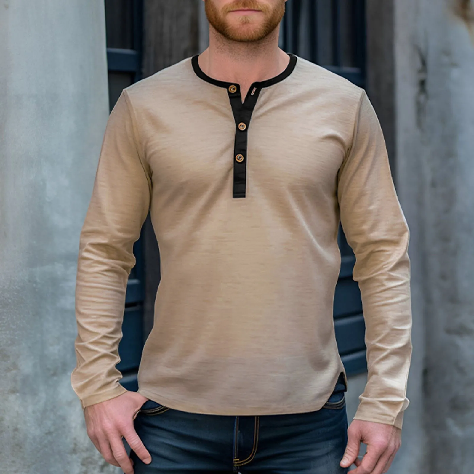 Mens Autumn And Winter Long Sleeved Shirt Europe And America Mens Shirt Lapel T Shirt Top handsome Aesthetic
Mens Autumn And Winter Long Sleeved Shirt Europe And America Mens Shirt Lapel T Shirt Top handsome Aesthetic