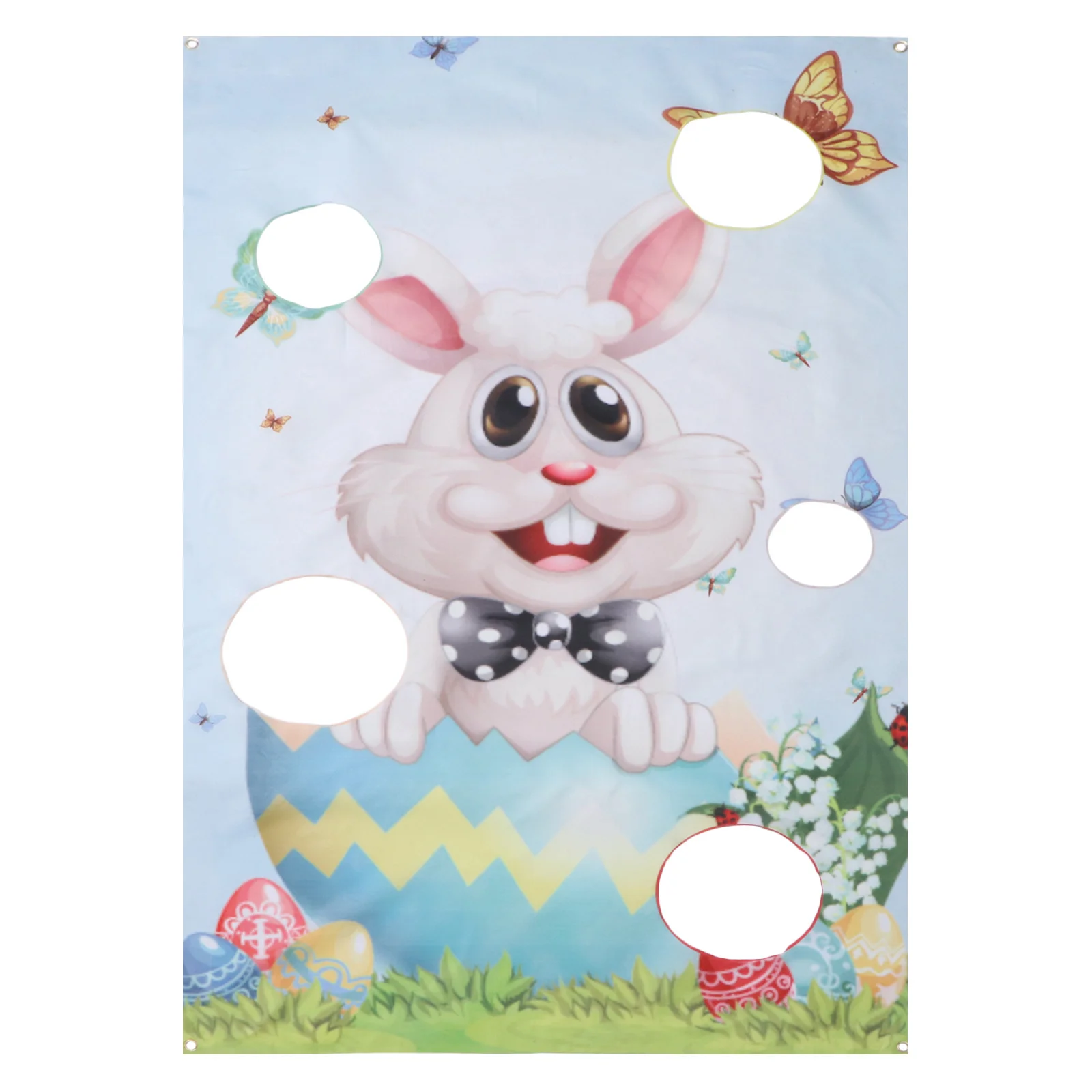 

Easter Toss Game Flag Easter Day Rabbit Toss Flag Bunny Themed Banner Bean Bag Toss Banner Kid Toy