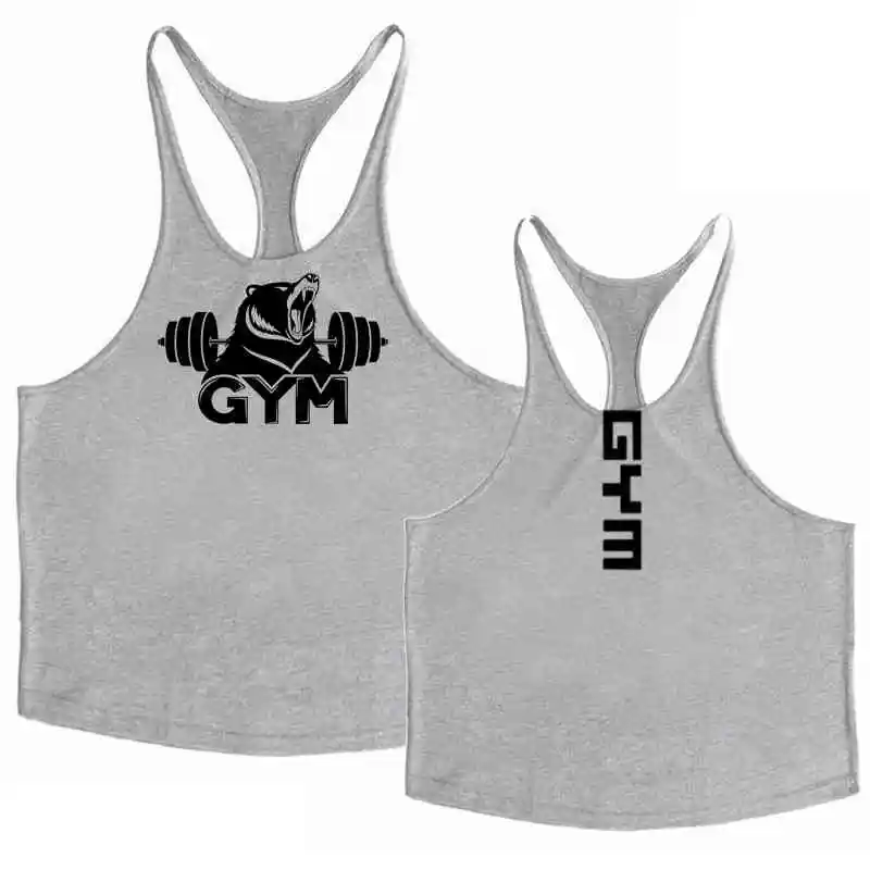 

New Brand Gyms Clothing Mens Bodybuilding Tank Top Cotton Sleeveless Vest Sweatshirt Fitness Workout Sportswear Tops for Male