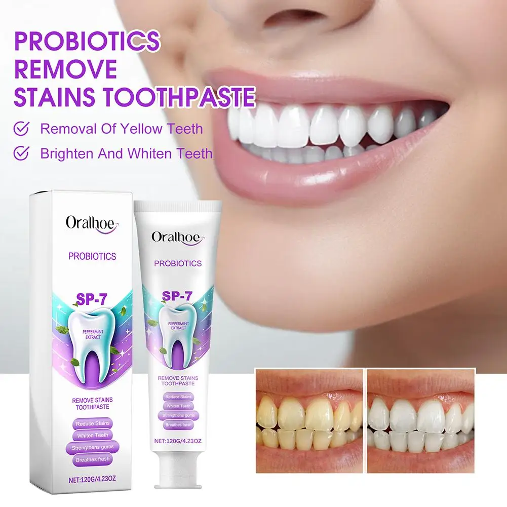 SP 7 Probiotic Brightening Toothpaste Oral Care Of Refreshing Whitening Toothpaste Breath With And Probiotics 120g Teeth D6D8
SP 7 Probiotic Brightening Toothpaste Oral Care Of Refreshing Whitening Toothpaste Breath With And Probiotics 120g Teeth D6D8