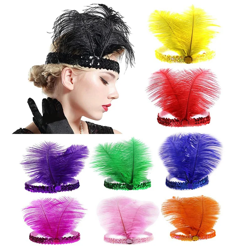 Sequins Feather Crystal Headband Indian Feather Headdress Holiday Party Indian Hairband Fashion Women Hair Accessories
Sequins Feather Crystal Headband Indian Feather Headdress Holiday Party Indian Hairband Fashion Women Hair Accessories