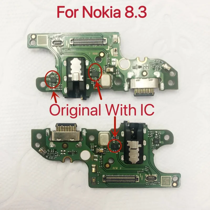 

Для Nokia 8,3 USB зарядное устройство USB зарядный порт разъем док-станции гибкий кабель с микрофонной платой