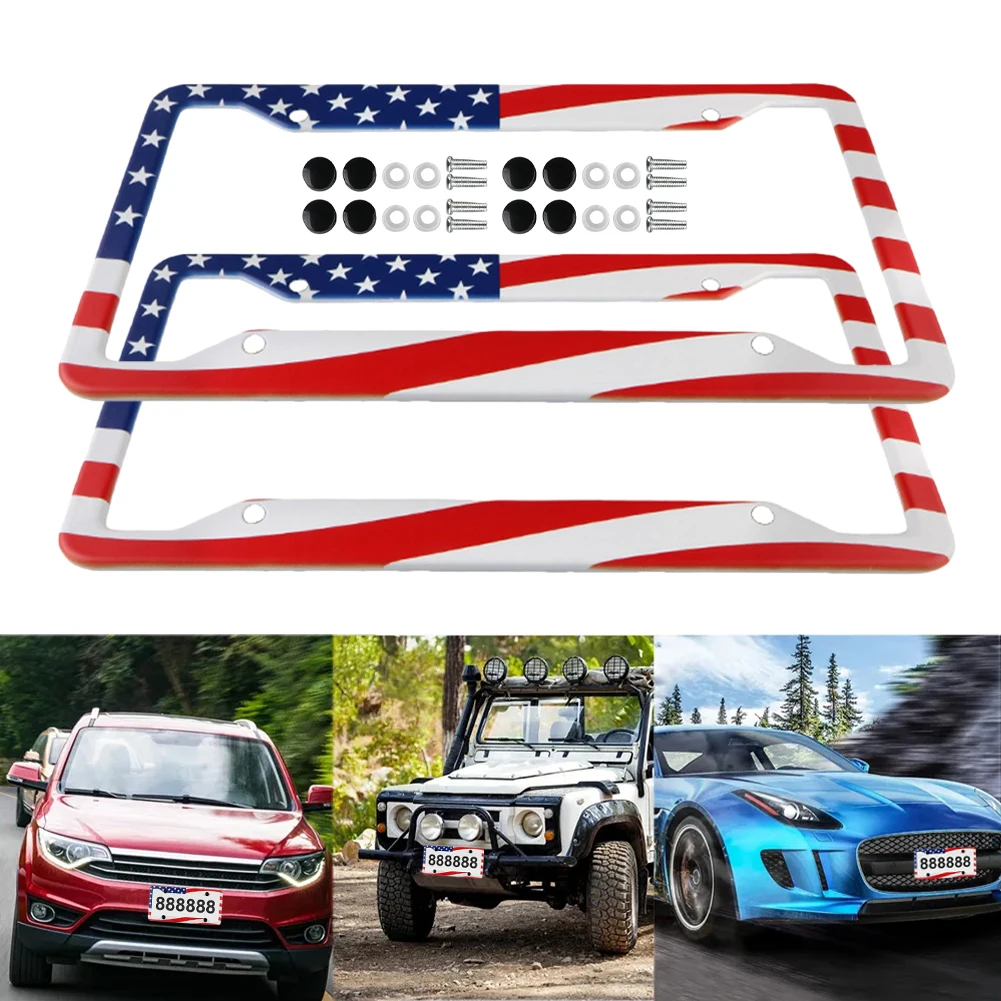 2Pcs License Plate Frame 31x16cm USA License Plate Cover Stainless Steel License Plate Protection with Screw Cap Car Accessories
2Pcs License Plate Frame 31x16cm USA License Plate Cover Stainless Steel License Plate Protection with Screw Cap Car Accessories