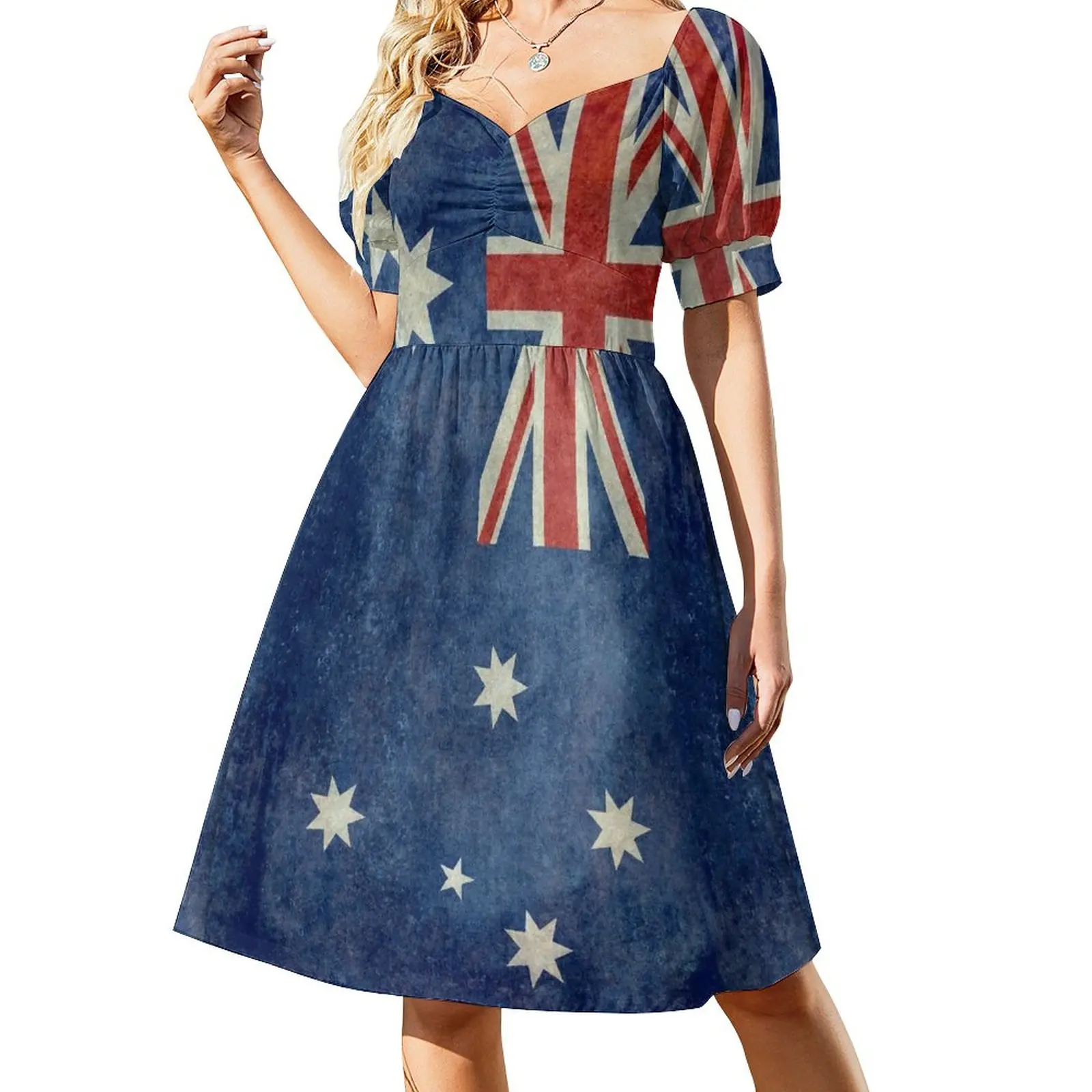 Flag of Australia, grungy retro textured version Dress Woman fashion Summer skirt dress for women 
Flag of Australia, grungy retro textured version Dress Woman fashion Summer skirt dress for women