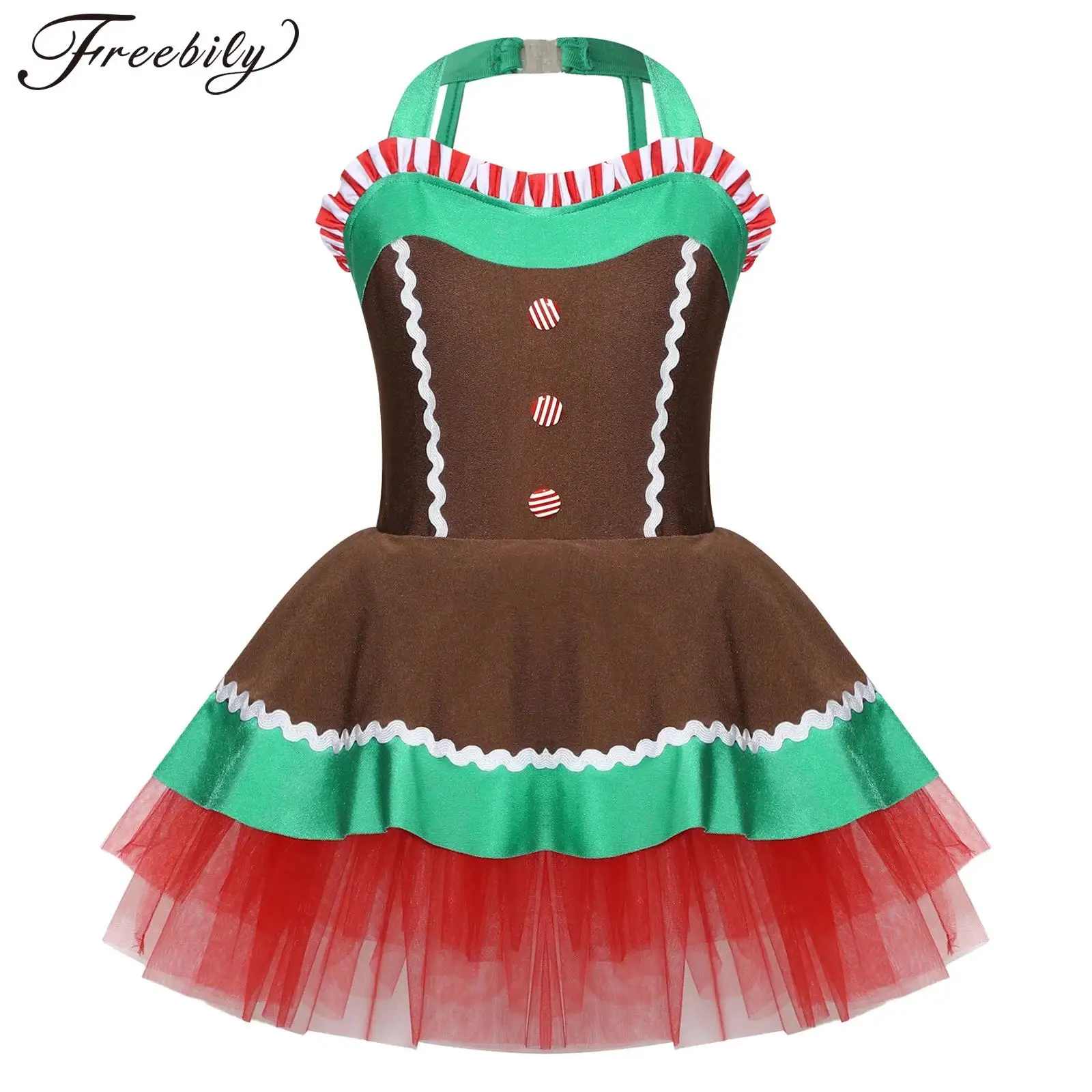 Kids Cosplay Girls Christmas Gingerbread Man Costume Ballet Tutu Dress Figure Ice Skating Dress Xmas Santa Dance Dress Up
Kids Cosplay Girls Christmas Gingerbread Man Costume Ballet Tutu Dress Figure Ice Skating Dress Xmas Santa Dance Dress Up