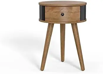 Wood Tripod End Table, Nightstand | Solid Walnut Accent Furniture | Easy Assembly | for Family, Dining, Living Room, Office or B
Wood Tripod End Table, Nightstand | Solid Walnut Accent Furniture | Easy Assembly | for Family, Dining, Living Room, Office or B