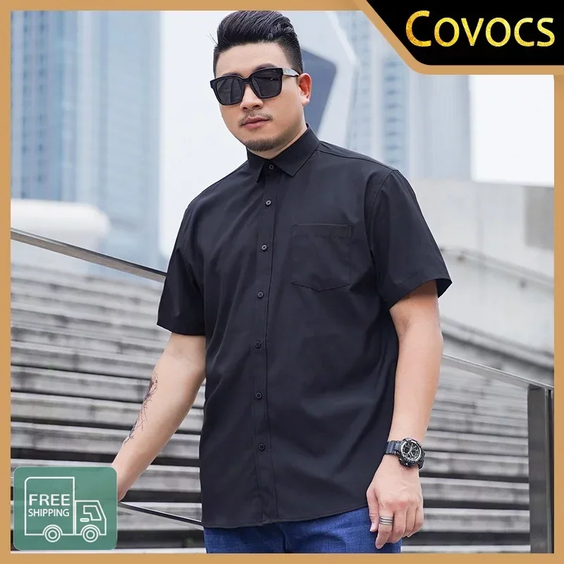 Short-Sleeved Shirts Men's Large Size Solid Color Business Fashion Formal Wear 7XL, 8XL, 9XL Striped Beach Shirts
Short-Sleeved Shirts Men's Large Size Solid Color Business Fashion Formal Wear 7XL, 8XL, 9XL Striped Beach Shirts