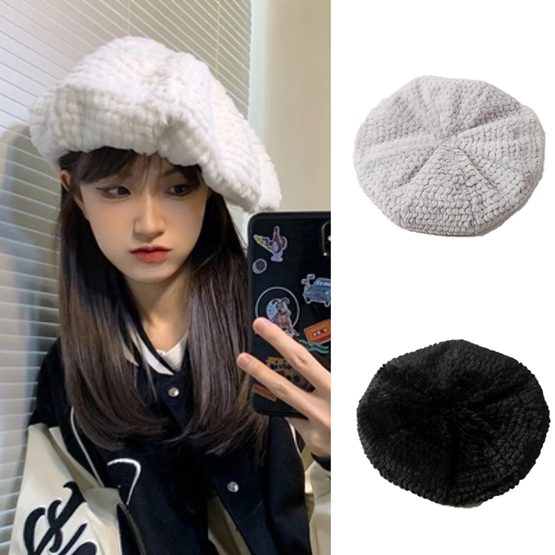 Japanese System Ins Plush Cloud Hat Female Autumn and Winter Solid Colour Beret Painter Hats
Japanese System Ins Plush Cloud Hat Female Autumn and Winter Solid Colour Beret Painter Hats