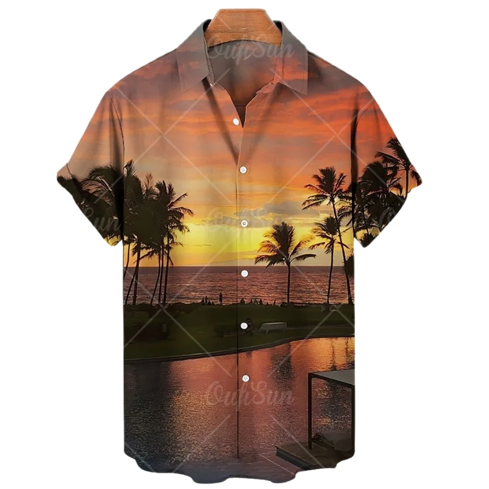 2022 Men's Coconut Short Sleeve Shirt 3D Printed Hawaiian Beach Landscape Travel Loose Shirt Casual Oversized Summer
2022 Men's Coconut Short Sleeve Shirt 3D Printed Hawaiian Beach Landscape Travel Loose Shirt Casual Oversized Summer