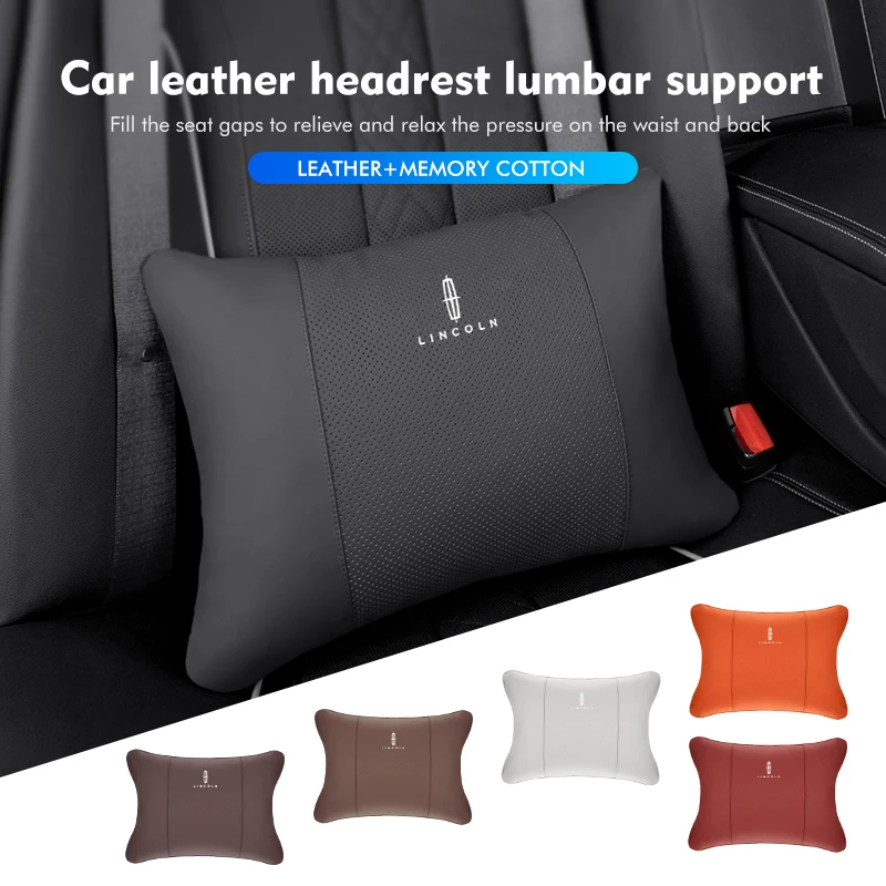 Car Headrest Lumbar Pillow Breathable Leather Neck Protector For Lincoln Aviator Navigator Continental Nautilus Flyer Corsair
Car Headrest Lumbar Pillow Breathable Leather Neck Protector For Lincoln Aviator Navigator Continental Nautilus Flyer Corsair