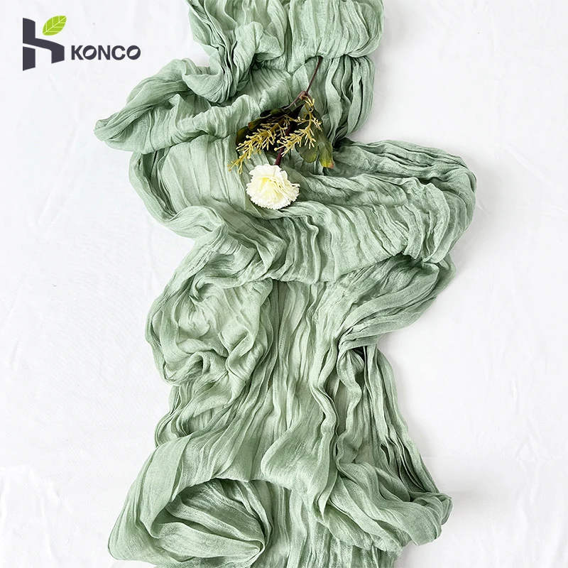 Wedding Gauze Table Runner Solid Colorful Table Runner Vintage Boho Cheesecloth Runners Table Setting for Party Wedding BBQ Deco
Wedding Gauze Table Runner Solid Colorful Table Runner Vintage Boho Cheesecloth Runners Table Setting for Party Wedding BBQ Deco