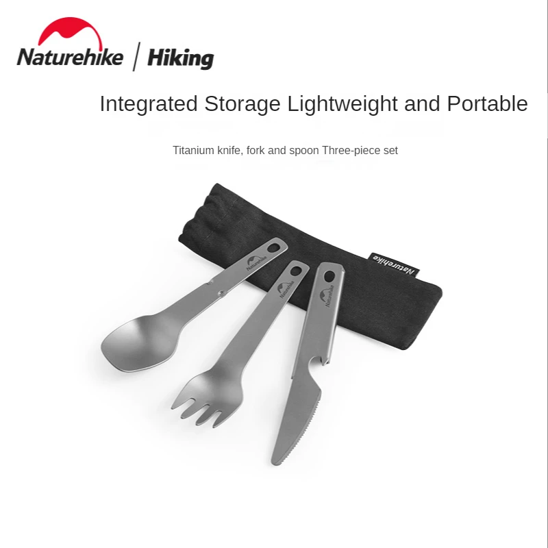 Набор посуды Naturehike, из трех предметов, вилка и нож, титановая, портативная, многофункциональная
Набор посуды Naturehike, из трех предметов, вилка и нож, титановая, портативная, многофункциональная