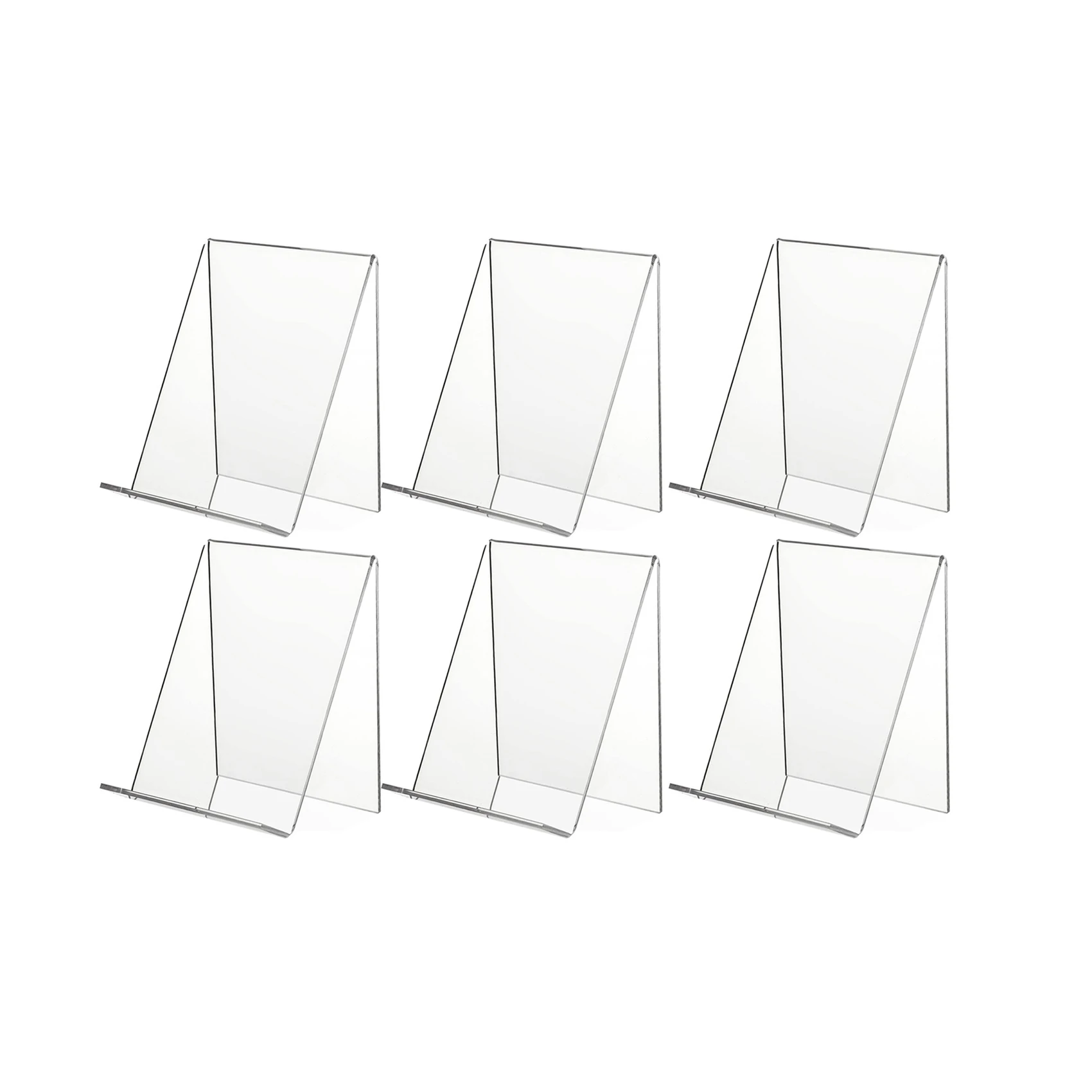 6 Pack Acrylic Book Stand Clear Acrylic Display Stand Clear Holder for Displaying Pictures Jewelry Watch Display Stand
6 Pack Acrylic Book Stand Clear Acrylic Display Stand Clear Holder for Displaying Pictures Jewelry Watch Display Stand
