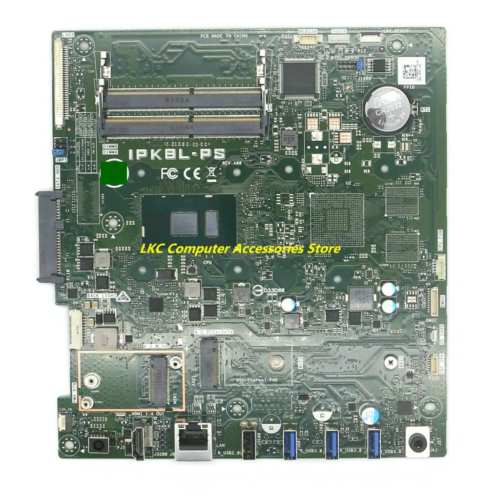 

New For Dell Inspiron 24 3477 22 3277 AIO All-in-one Motherboard CN-025M63 025M63 25M63 IPKBL-PS Mainboard with i3-7130U