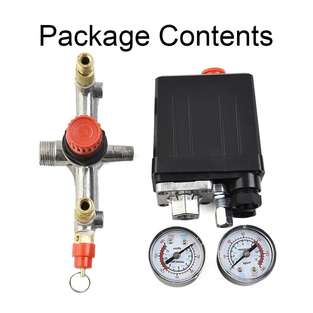 Air Compressor Pump Pressure Control Switch Valve Manifold Regulator With Gauges 220/380V Pressure Valve Switch Assembly
Air Compressor Pump Pressure Control Switch Valve Manifold Regulator With Gauges 220/380V Pressure Valve Switch Assembly