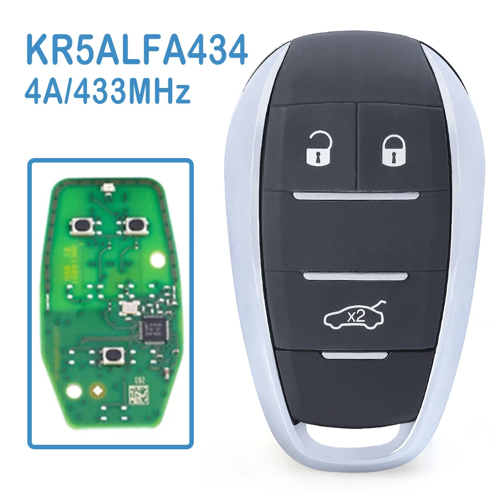 KR5ALFA434 Auto Smart Remote ALFA434 ASK 433MHz 4A Chip A2C97634900 Car Key For Alfa Romeo Giulia Stelvio 17-20
KR5ALFA434 Auto Smart Remote ALFA434 ASK 433MHz 4A Chip A2C97634900 Car Key For Alfa Romeo Giulia Stelvio 17-20