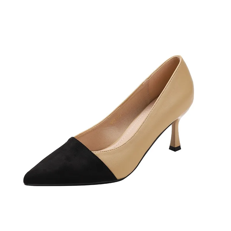 2024 Women Korean 6.5cm Hight Heels Pumps Soft Leather Comfort Elegant Formal Drag Queen Dress Pointed Toe Patchwork Shoes
2024 Women Korean 6.5cm Hight Heels Pumps Soft Leather Comfort Elegant Formal Drag Queen Dress Pointed Toe Patchwork Shoes