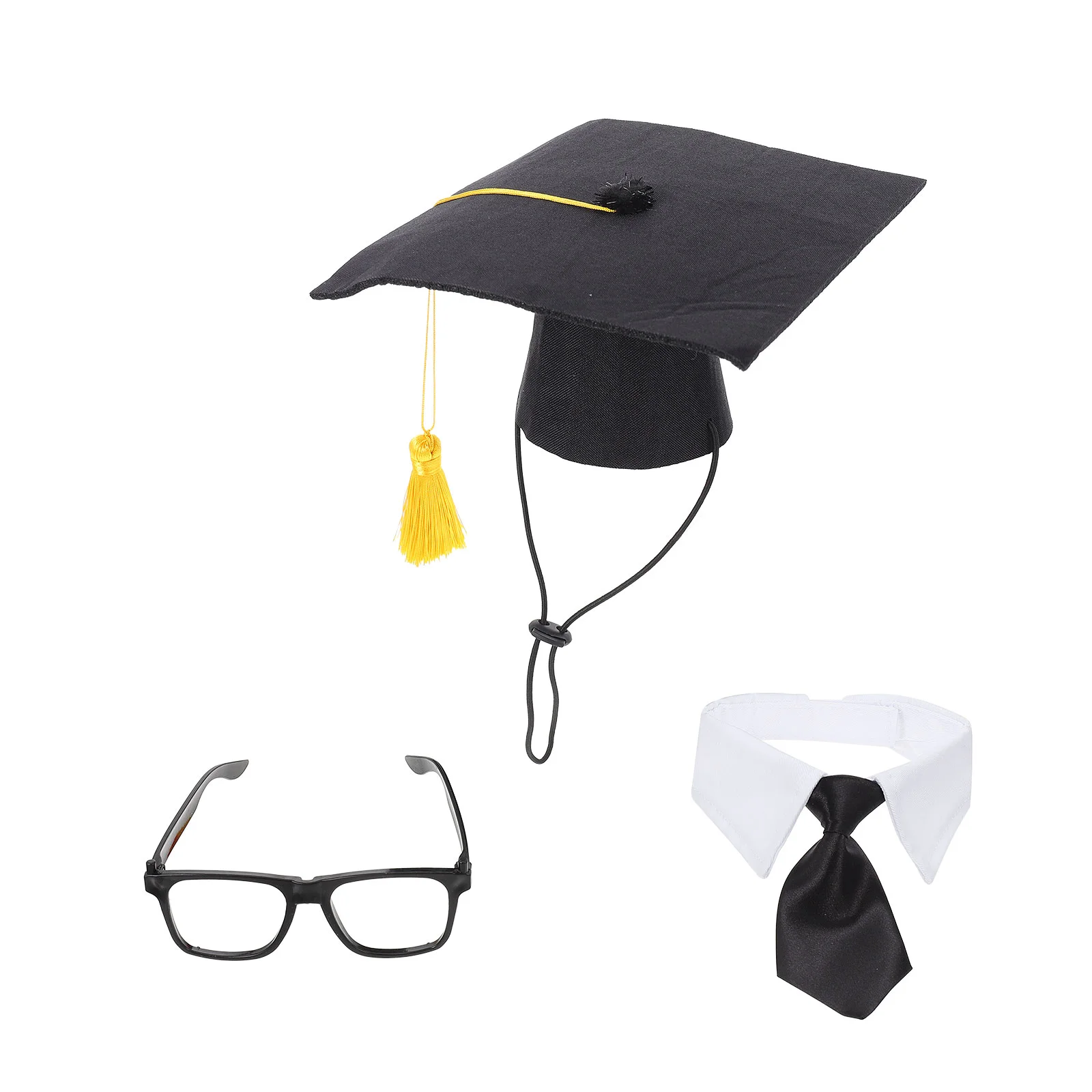1 Set Graduation Cap with Bow Tie and Bandana Graduation Hat with Yellow Tassel Graduation Costume Accessory ( Black )
1 Set Graduation Cap with Bow Tie and Bandana Graduation Hat with Yellow Tassel Graduation Costume Accessory ( Black )