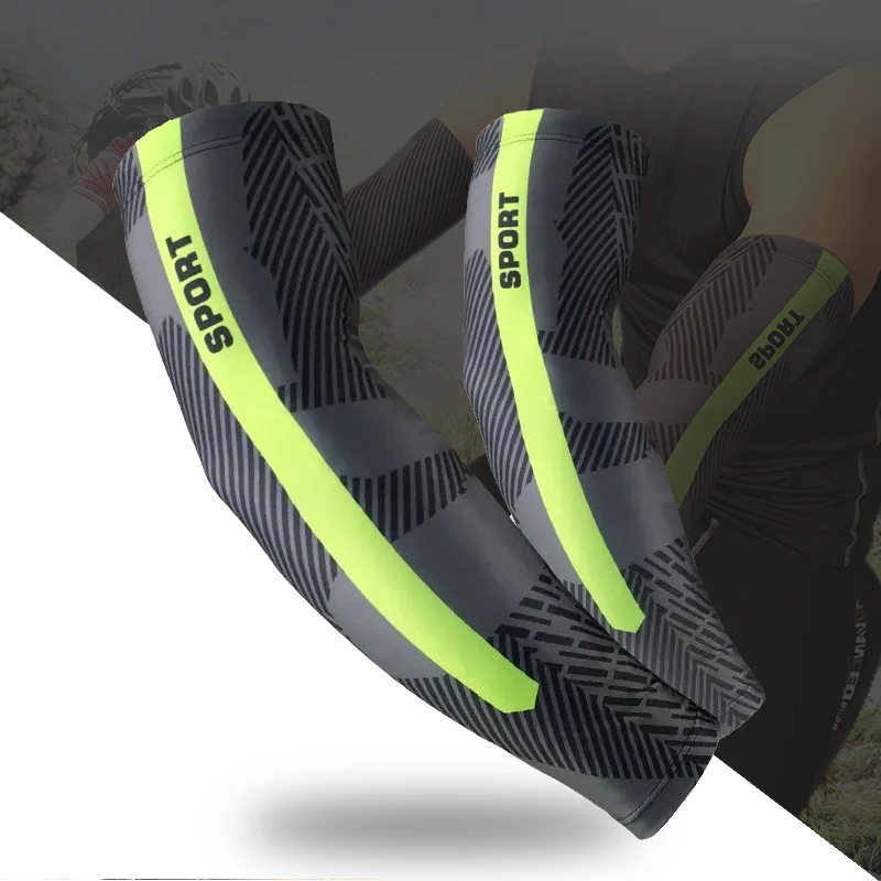 

Sunscreen Cycling Arm Sleeves Cool Bike Arm Warmers Fishing Camping Running Anti-UV Arm Covers Elbow Protection Custom Logo