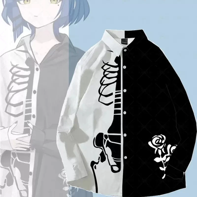 Anime BOCCHI THE ROCK! Yamada Ryo Theme Costume Casual Looes Shirt Fashion Trend Top Cosplay Youth Cool Handsome Clothes Neutral
Anime BOCCHI THE ROCK! Yamada Ryo Theme Costume Casual Looes Shirt Fashion Trend Top Cosplay Youth Cool Handsome Clothes Neutral