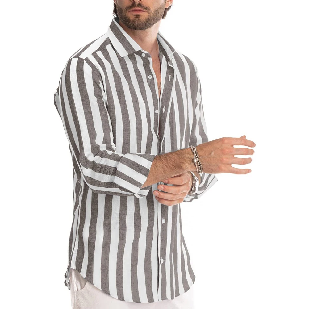 Shirt Tops Casual Comfortable Daily For Vacation Holiday Lapel Long Sleeve Retro Slight Stretch Striped Stylish
Shirt Tops Casual Comfortable Daily For Vacation Holiday Lapel Long Sleeve Retro Slight Stretch Striped Stylish